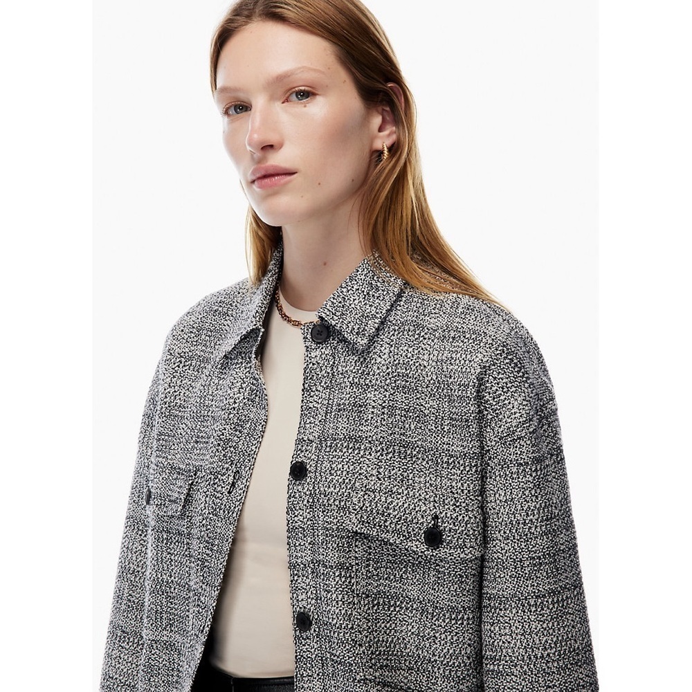 Babaton | Joan Shirt Jacket Oversized Tweed Shacket Size 1 XS Aritzia - Picture 2 of 12